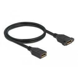 DeLOCK DisplayPort 1.2 cable female to female panel-mount 4K 60 Hz 1 m