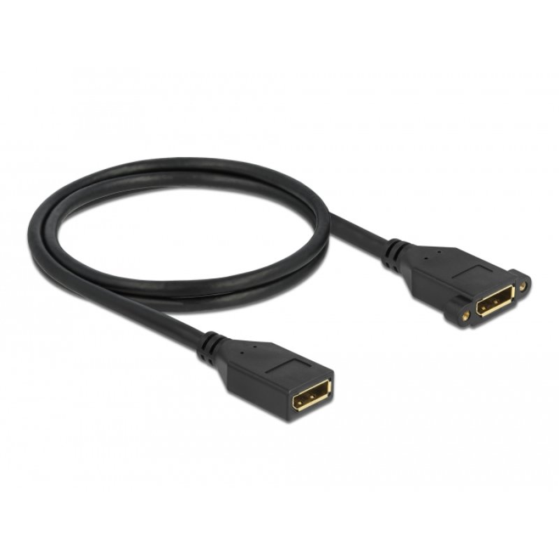 Delock DisplayPort 1.2 Kabel Buchse zu Buchse zum Einbau 4K 60 Hz 1 m