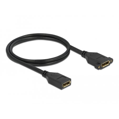 DeLOCK Câble DisplayPort 1.2 femelle à femelle à montage sur panneau 4K 60 Hz 1 m