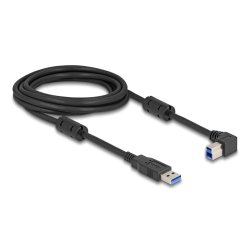 DeLOCK USB 5 Gbps Cable Type-A male to Type-B male 90° right angled 3 m