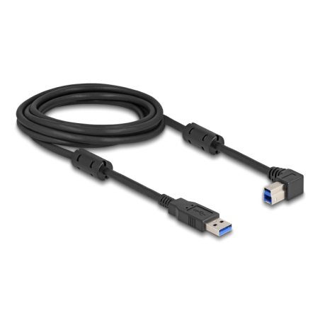 DeLOCK USB 5 Gbps Cable Type-A male to Type-B male 90° right angled 3 m