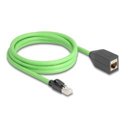 DeLOCK Câble d’extension de réseau RJ45 Cat.6A mâle vers femelle SF/UTP approprié pour les chaines porte-câbles