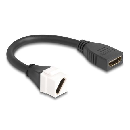 DeLOCK 90326 câble HDMI 0,2 m Blanc, Noir