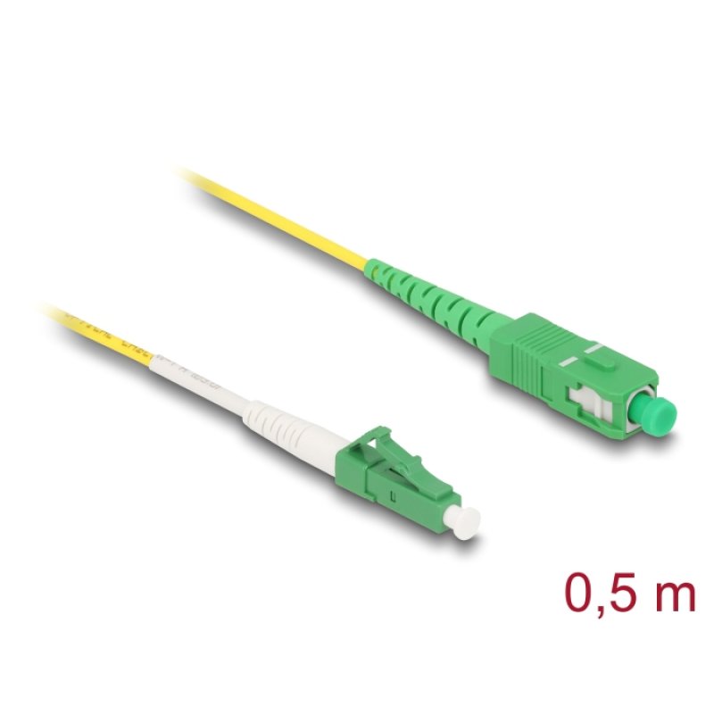 DeLOCK 83234 câble InfiniBand et à fibres optiques 0,5 m LC SC LC/APC Jaune