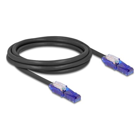 DeLOCK 80927 câble de réseau Noir, Violet 2 m Cat6 U/UTP (UTP)