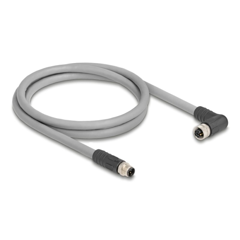 DeLOCK 80545 câble de capteur et d'actionneur 5 m RST M12 Gris