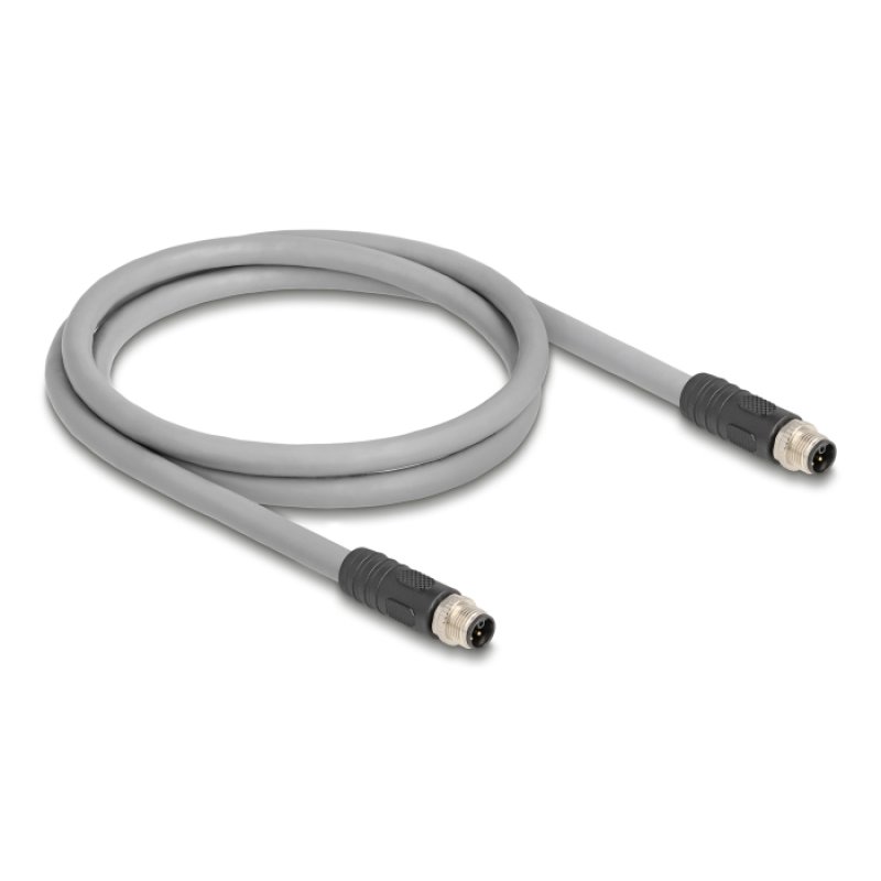 DeLOCK 80536 câble de capteur et d'actionneur 5 m RST M12 Gris