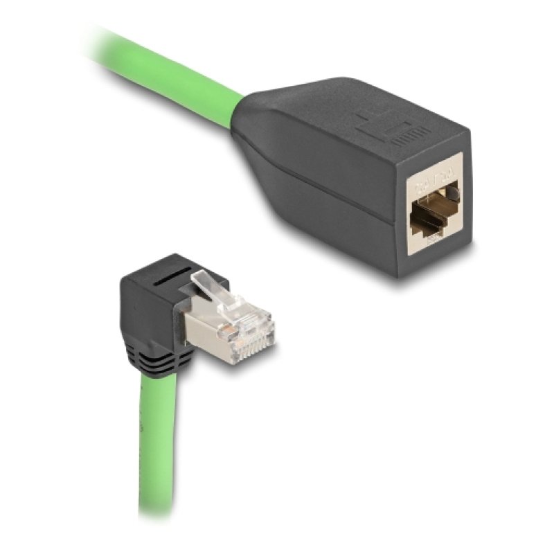 DeLOCK 80887 networking cable Black, Green 2 m Cat6a SF/UTP (S-FTP)