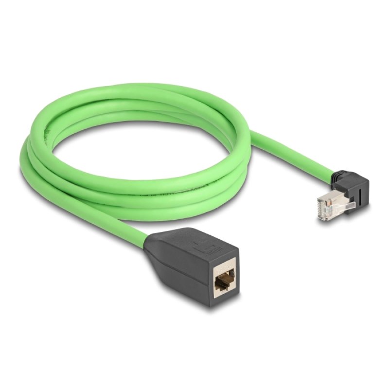 DeLOCK 80887 networking cable Black, Green 2 m Cat6a SF/UTP (S-FTP)