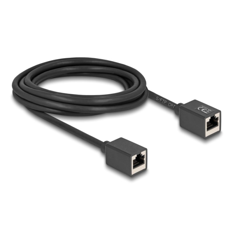 DeLOCK 90332 câble de réseau Noir 3 m Cat6a S/FTP (S-STP)