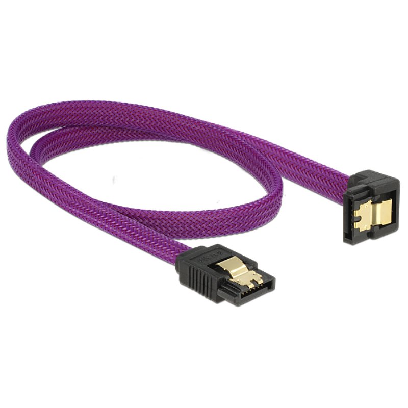 DeLOCK 83696 SATA cable 0.5 m Purple