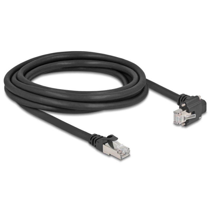 DeLOCK 80923 câble de réseau Noir 3 m Cat6 SF/UTP (S-FTP)