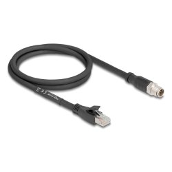 DeLOCK 80577 câble de réseau Noir 1 m Cat5e S/FTP (S-STP)