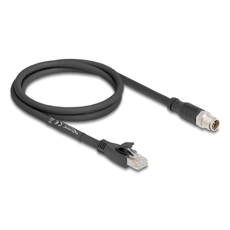 DeLOCK 80577 câble de réseau Noir 1 m Cat5e S/FTP (S-STP)