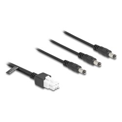 DeLOCK 90168 power cable Black 1 m 3 x DC