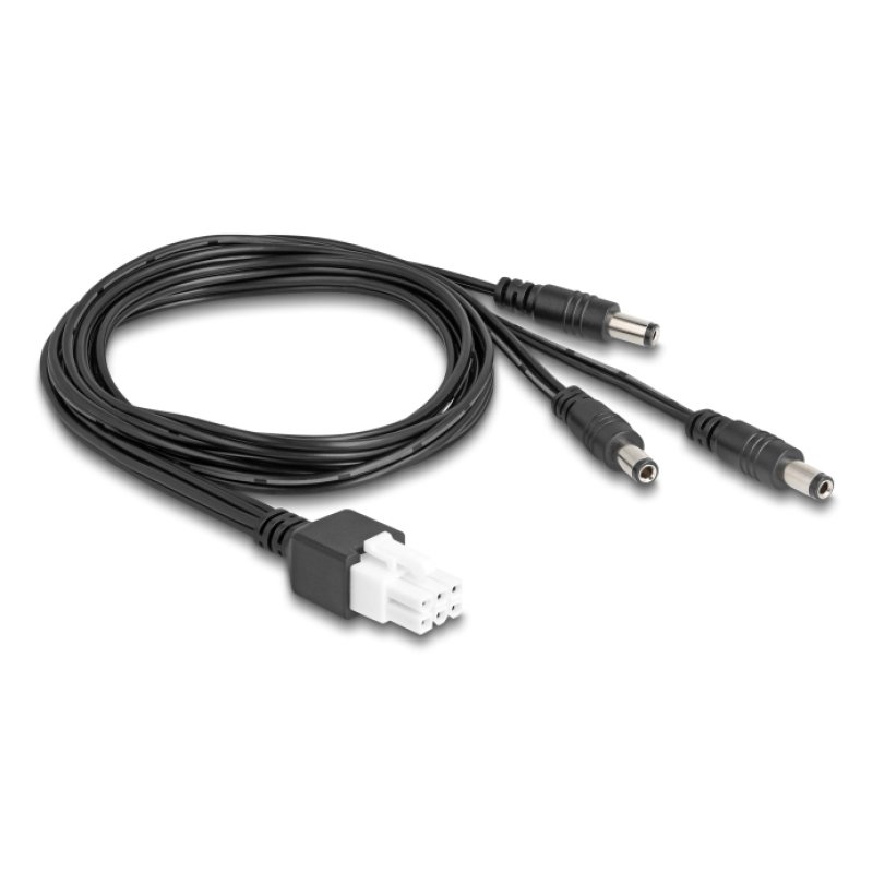 DeLOCK 90168 power cable Black 1 m 3 x DC