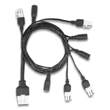 DeLOCK 90173 câble électrique Noir 1 m 4 x DC