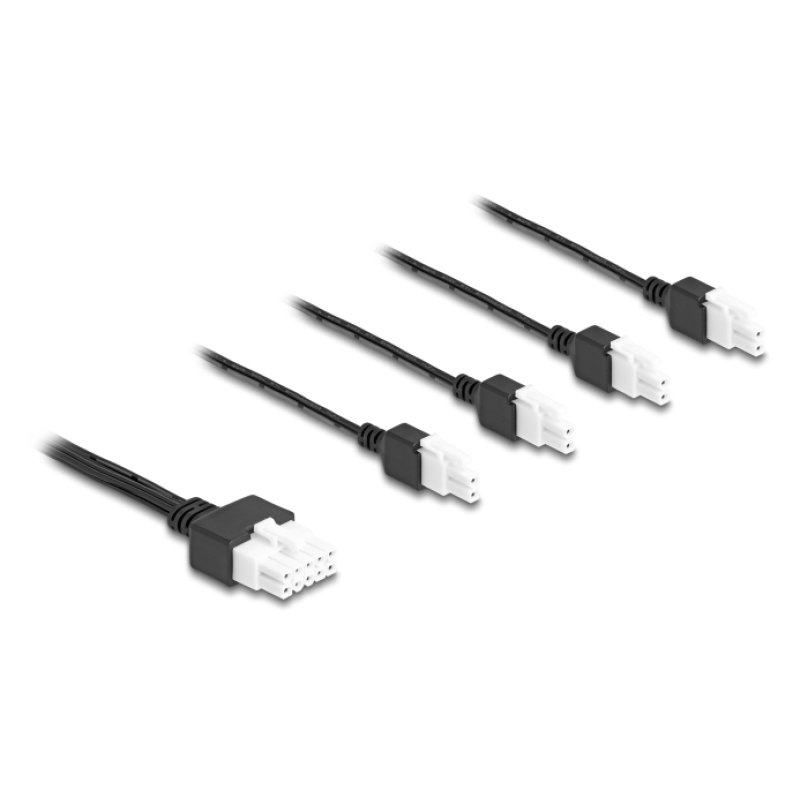DeLOCK 90173 câble électrique Noir 1 m 4 x DC