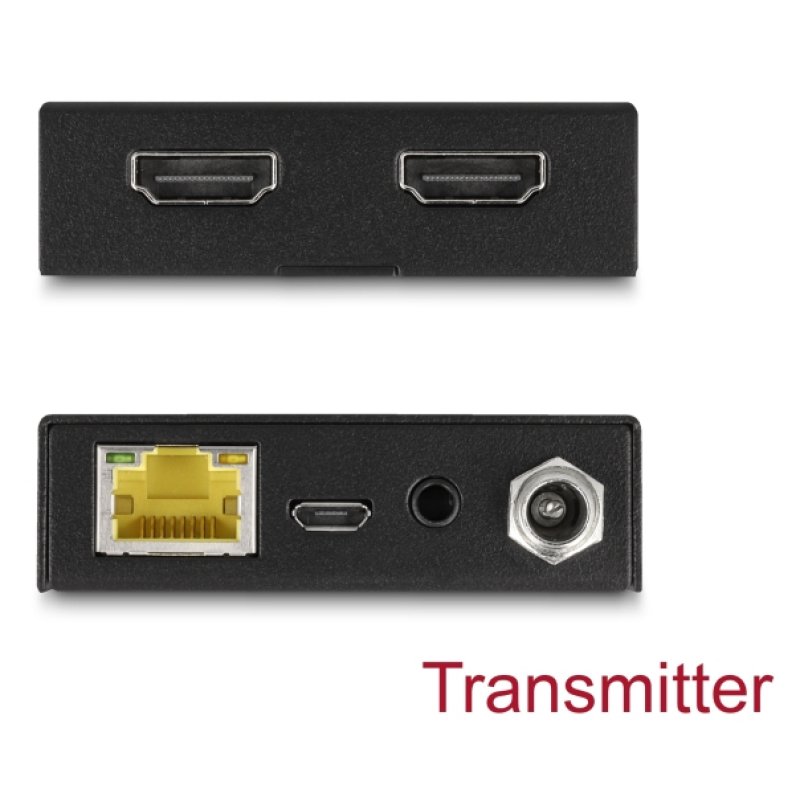 DeLOCK 65955 AV extender AV transmitter & receiver Black