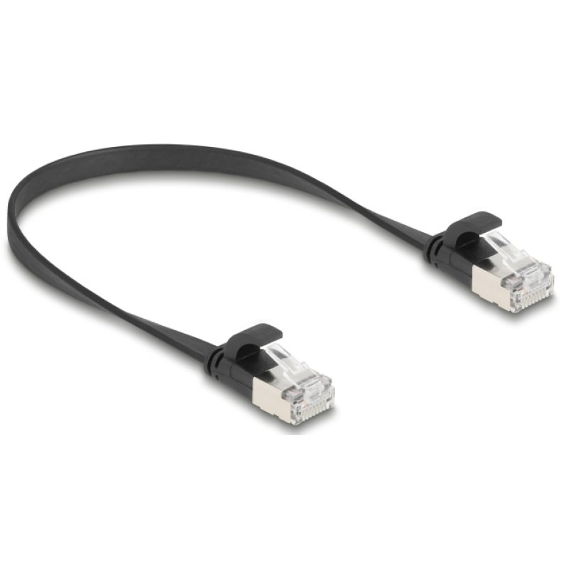 DeLOCK 81161 câble de réseau Noir 0,25 m Cat6a U/FTP (STP)