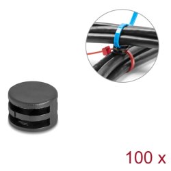 DeLOCK 18913 cable organizer Universal Cable coupler Black 100 pc(s)