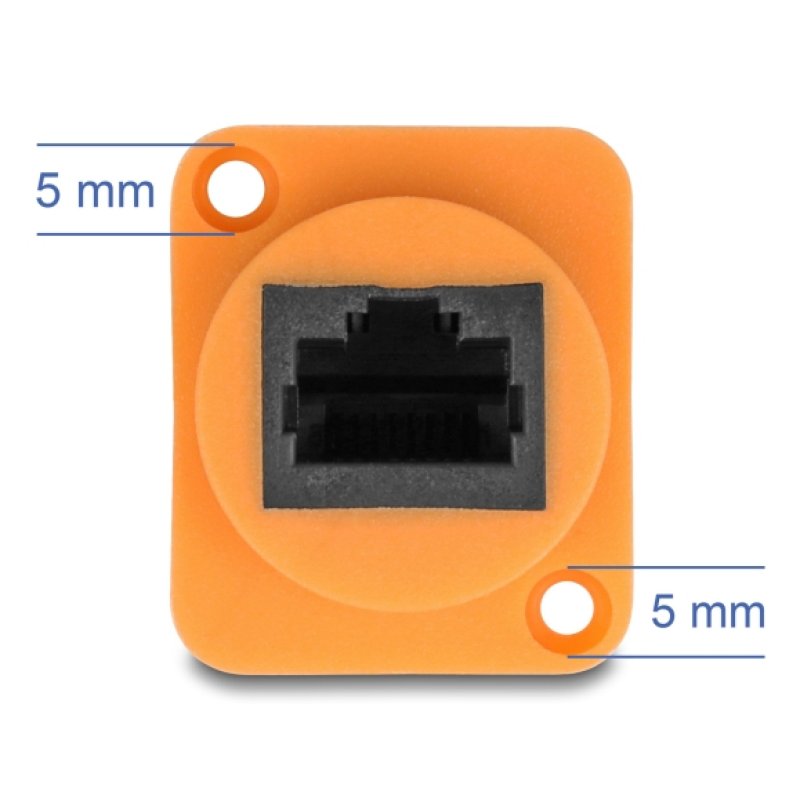 DeLOCK 90804 networking cable Black, Orange 0.3 m Cat5e U/UTP (UTP)