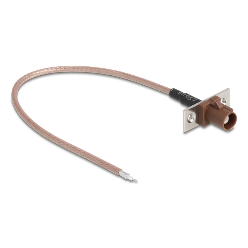 Delock Antennenkabel FAKRA F Buchse zu offenen Kabelenden RG-316 20 cm 2 vorgestanzte Löcher