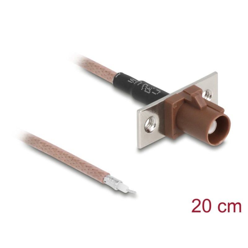 DeLOCK 90733 câble coaxial RG-316/U 0,2 m FAKRA F Non Marron