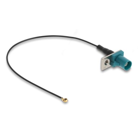 DeLOCK 90734 câble coaxial 1.13 0,2 m FAKRA Z I-PEX MHF1 Noir, Bleu