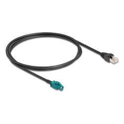 DeLOCK 90697 câble coaxial 1 m HSD Z RJ-45 Noir, Bleu