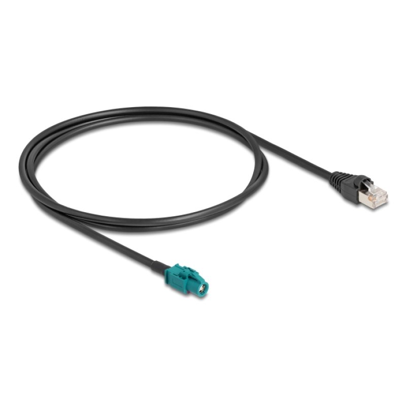 DeLOCK 90697 coaxial cable 1 m HSD Z RJ-45 Black, Blue