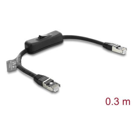 DeLOCK 81561 câble de réseau Noir 0,3 m Cat6 F/UTP (FTP)