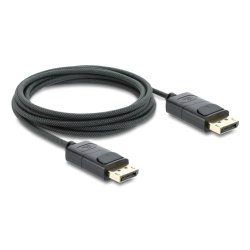 DeLOCK Coaxial DisplayPort cable 8K 60 Hz with braided coating 2 m