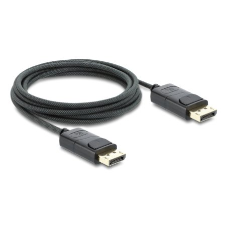 DeLOCK Coaxial DisplayPort cable 8K 60 Hz with braided coating 2 m