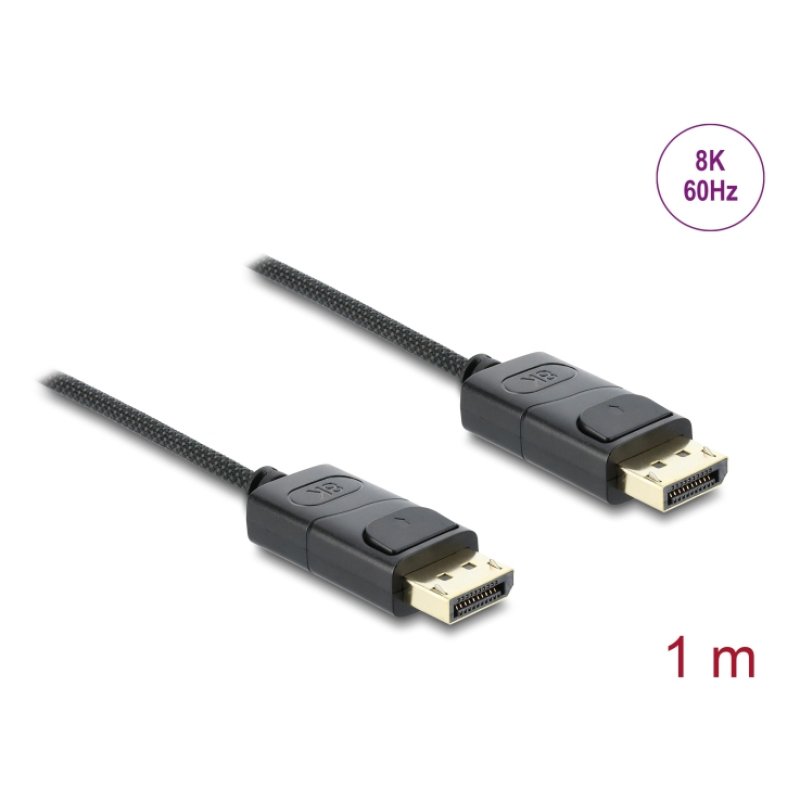 DeLOCK 81673 câble DisplayPort 1 m Noir