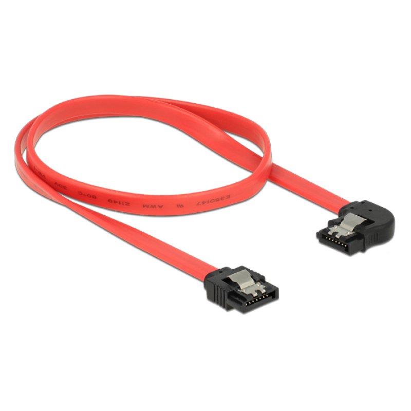 DeLOCK 83964 SATA cable 0.5 m SATA 7-pin Black, Red