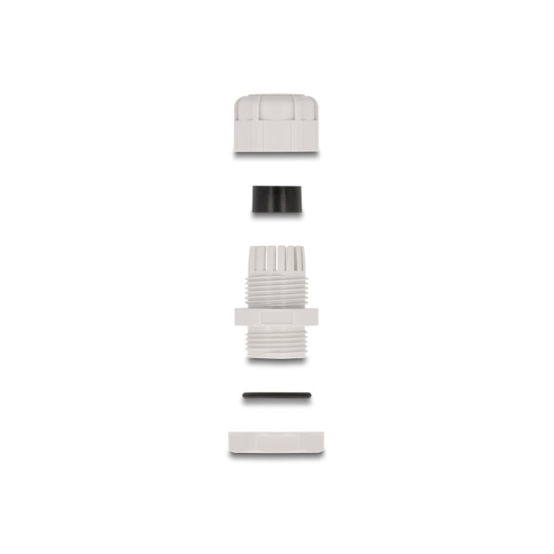 DeLOCK Cable Gland M20 10 pieces grey