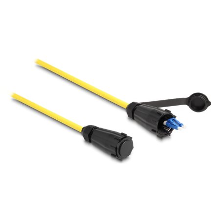 DeLOCK Câble de fibre optique LC Duplex à LC Duplex avec capuchon de protection mode simple, IP68, étanche à la