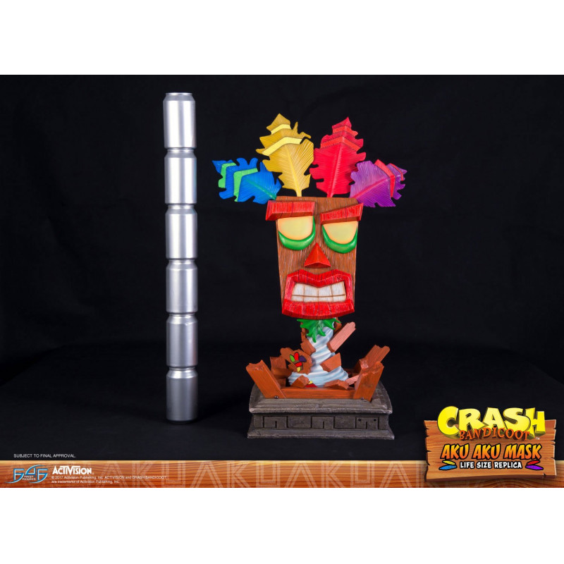CRASH BANDICOOT - Masque taille réelle Aku Aku - 65cm