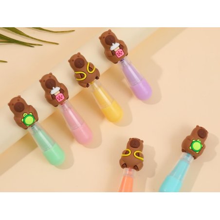 KAWAII - Capybara - Display de Surligneurs - 6pc.