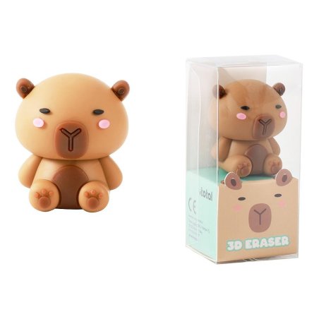 KAWAII - Capybara - Display de gomme 3D - 24pc.