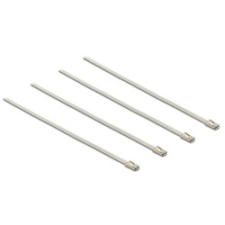 Delock Edelstahlkabelbinder L 200 x B 4,6 mm 20 Stück