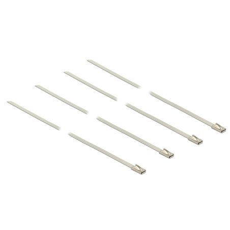 Delock Edelstahlkabelbinder L 350 x B 4,6 mm 20 Stück