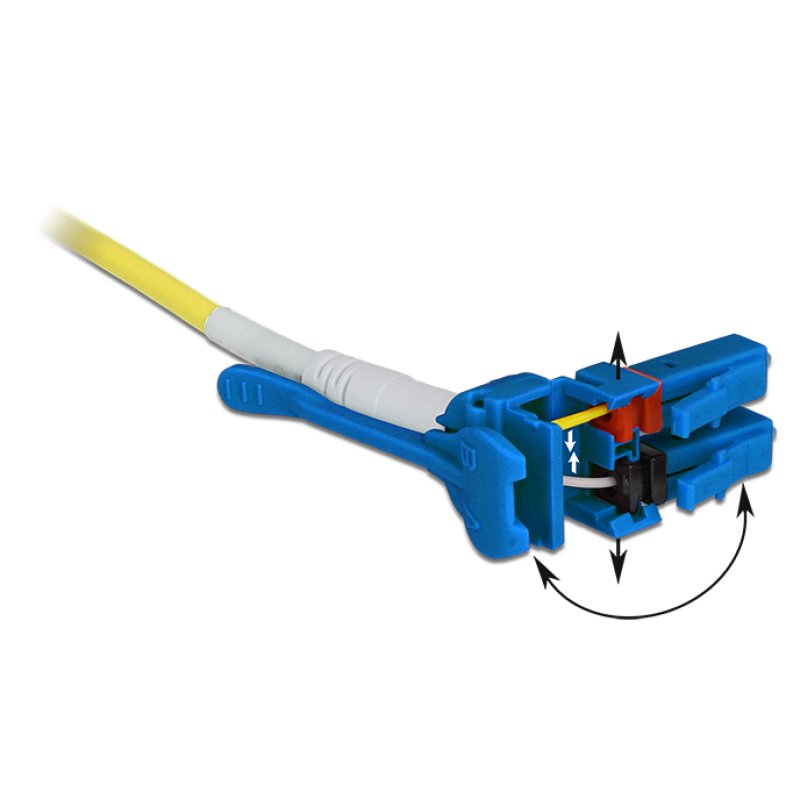 DeLOCK 85085 InfiniBand/fibre optic cable 3 m LC Yellow