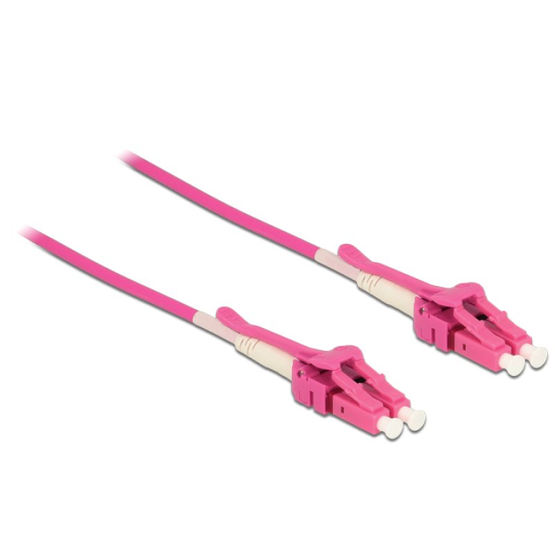 DeLOCK 85134 InfiniBand/fibre optic cable 3 m LC Pink