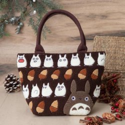 MON VOISIN TOTORO - Totoro noisettes - Sac brodé
