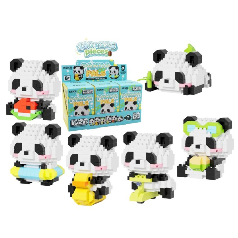 KAWAI BOX - Panda Pals - Kit de Construction (6pcs) 180 à 225pcs