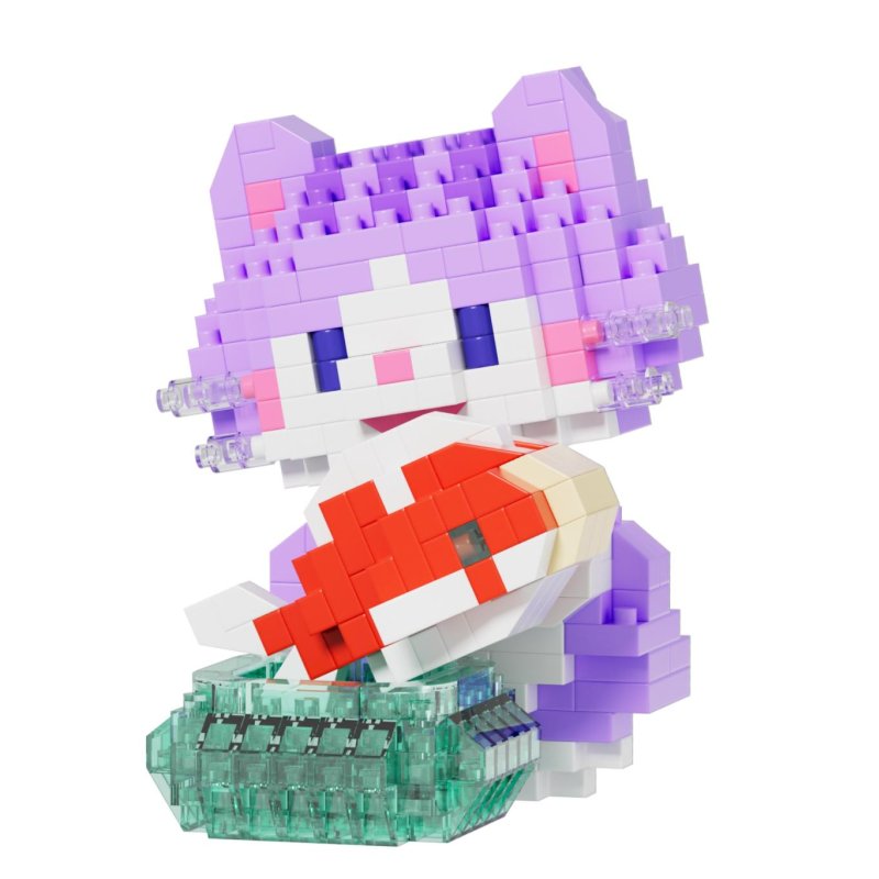 KAWAI BOX - Happy Cat - Kit de Construction (6pcs) 310 à 420pcs