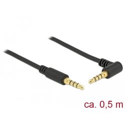 DeLOCK 85607 câble audio 0,5 m 3,5mm Noir