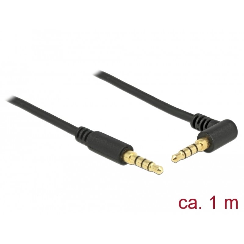DeLOCK 85610 audio cable 1 m 3.5mm Black